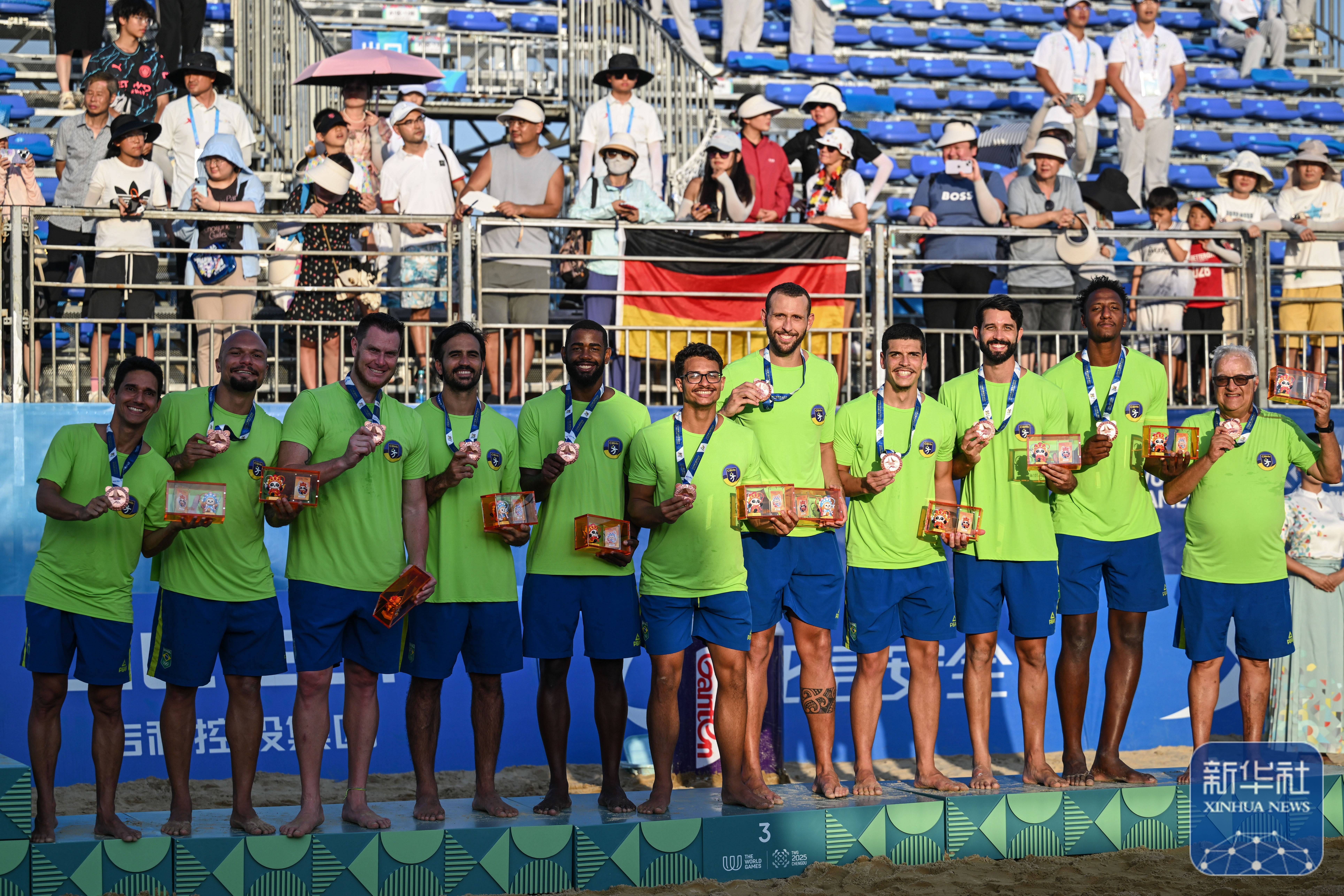 成都世运会｜沙滩手球男子决赛：德国队夺冠